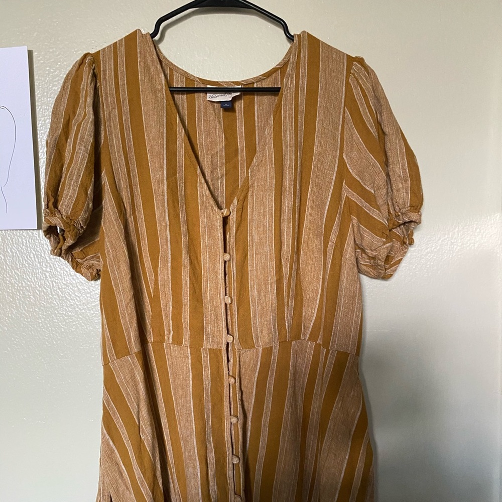 Vintage Style Yellow Dress